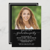 フォトハイスクール卒業パーティー 招待状 (正面/裏面)