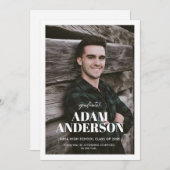 フォトハイスクール卒業発表 招待状 (正面/裏面)