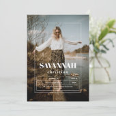 フォトハイスクール卒業発表 招待状 (スタンド正面)