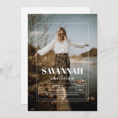 フォトハイスクール卒業発表 招待状 (正面/裏面)