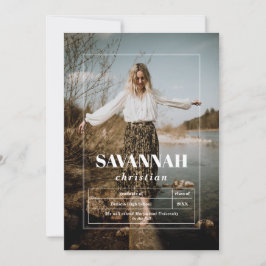 フォトハイスクール卒業発表 招待状