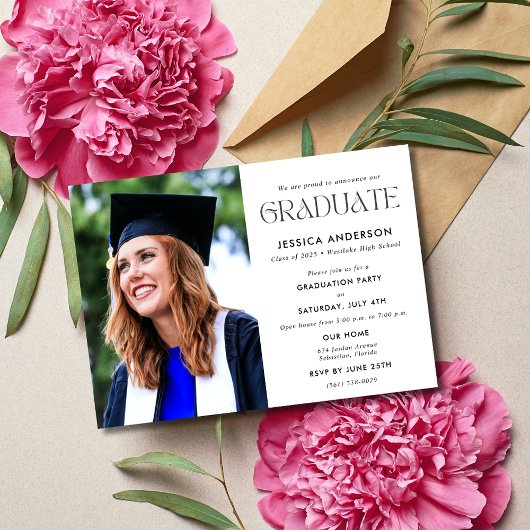 フォトハイスクール卒業記念パーティー発表 招待状