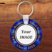フォトハイパーソナライズされたスクール懇親会ギフトアイディア キーホルダー (正面)