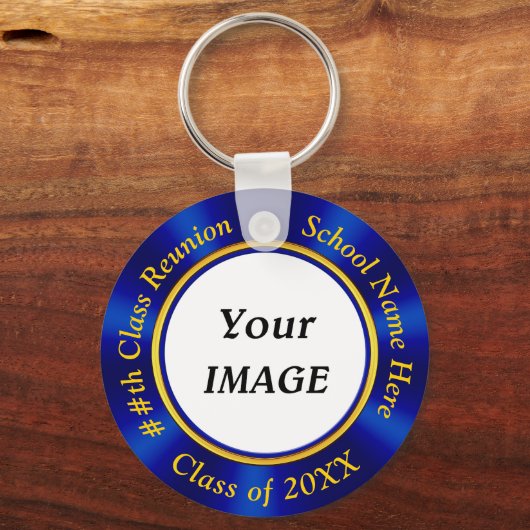 フォトハイパーソナライズされたスクール懇親会ギフトアイディア キーホルダー (正面)