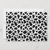 フォトハイランド牛マイ最初のロデオ1歳の誕生日 招待状 (裏面)