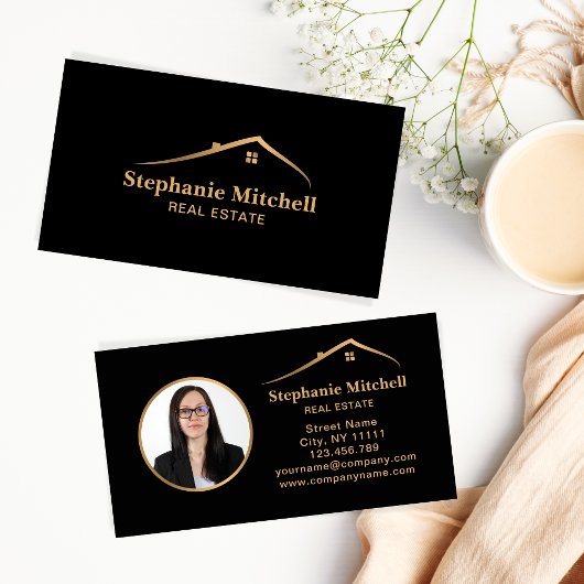 フォトハウス実在不動産の挿入フォト不動産仲介業者 名刺