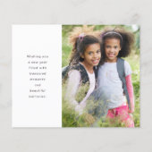 フォトハッピーニューイヤーホリデーカード (裏面)