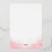 フォトハッピーノースパステルピンクの花カラフル卵 箔シーズンカード (裏面)