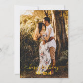 フォトハッピーバースデーカード 案内状 (正面)