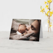 フォトハッピーバースデーDaddy - Greeting Card カード (黄色い花)