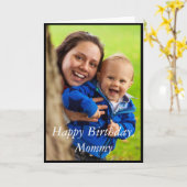 フォトハッピーバースデーMommy - Greeting Card カード (黄色い花)