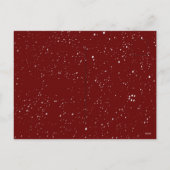 フォトハッピーホリデーズスノーオーバーレイ予算レッド シーズンポストカード (裏面)