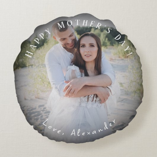 フォトハッピーマザーズデイ枕 ラウンドクッション (裏面)