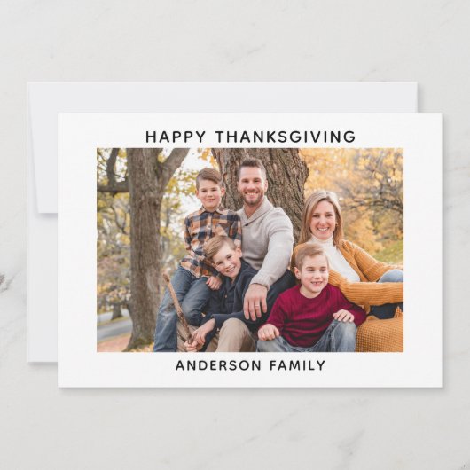 フォトハッピー感謝祭 シーズンカード (正面)