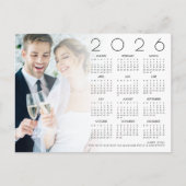 フォトハッピー2026年カレンダー新婚 シーズンポストカード (正面)