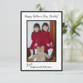 フォトハッピー・ファーザーパーソナライズされたズ・デイ カード (スタンド正面)