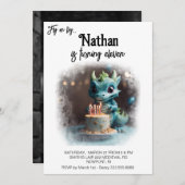 *~*フォトハッピーAP88ベビードラゴンバースデーパーティー 招待状 (正面/裏面)