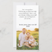 フォトハッモダンプホリデーズクリスマスフォトカード 案内状 (裏面)