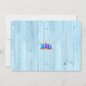 フォトハヌカー（ユダヤ教）メノラーピースラブライト素朴 シーズンカード (裏面)