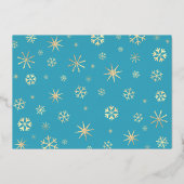 フォトハヌッカピースジョーラブスノーフレーク実在金ゴールド 箔シーズンカード (裏面)