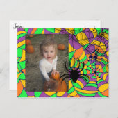 フォトハロウィンパーソナライズされたハガキ ポストカード (正面/裏面)