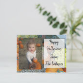 フォトハロウィンパーソナライズされたハガキ ポストカード (スタンド正面)