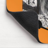 フォトハロウィーンの衣装を着た子猫の黒猫オレンジ マウスパッド (コーナー)