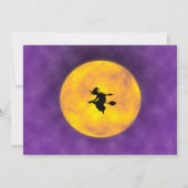 フォトハロウィーンの誕生日の招待コスチュームパーティー 招待状 (裏面)