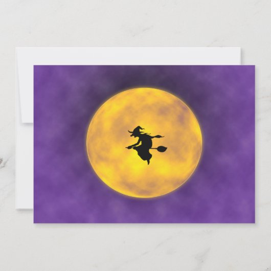 フォトハロウィーンの誕生日の招待コスチュームパーティー 招待状 (裏面)