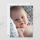 フォトハロウィーン誕生パーティー紫1歳誕生日 招待状 (裏面)