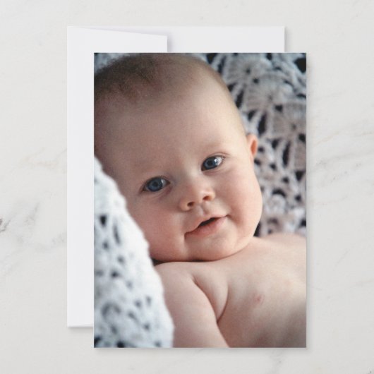 フォトハロウィーン誕生パーティー紫1歳誕生日 招待状 (裏面)