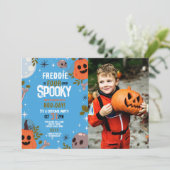 フォトハロウィーン誕生日フォーエバー4thボーイズパーティー 招待状 (スタンド正面)