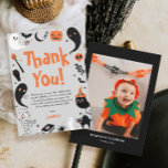フォトハロウィーン誕生日ボーイ サンキューカード<br><div class="desc">この感謝していフォトハロウィン誕生日ボーイサンキューカードとのスタイルのゲストパーソナライズされた!ハロウィーンの誕生日パーティーやハロウィーンの誕生日パーティーに最適子供へな、この不気味なデザインはあなたのハロウィーンの誕生祝いにおもしろいtouchを追加する。不気味な一歳の誕生日に理想的な、それはあなたの感謝を示すキュートで思い出に残る方法である！</div>