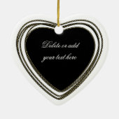 フォトハートオーナメント セラミックオーナメント (裏面)