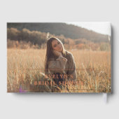 フォトハートスクリプト ブライダルシャワー サージュグリーン ゲストブック (裏面)