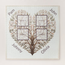 フォトハートパズル4枚の写真を追加