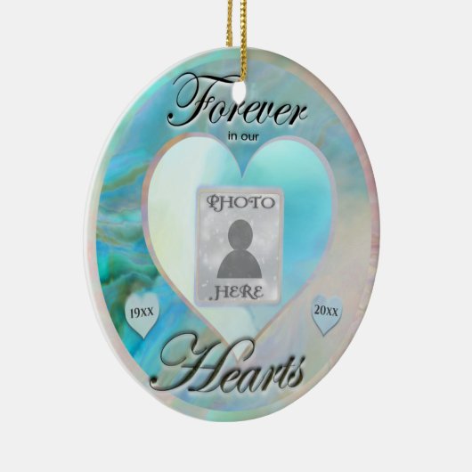 フォトハートメモリアルの追加 セラミックオーナメント (右)