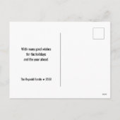 フォトハート金ゴールドグリッタースターラブリーレッドクリスマス シーズンポストカード (裏面)