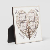 フォトハート4枚の写真を追加 フォトプラーク (正面)