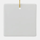 フォトバウブルさん、初めてのクリスマス 結婚した セラミックオーナメント (裏面)