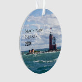 フォトバケーションの追加マッキノー島クリスマス オーナメント (正面)