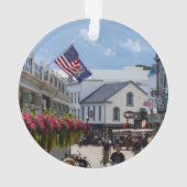 フォトバケーションの追加マッキノー島クリスマス オーナメント (裏面)