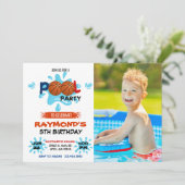 フォトバスケットボールプールパーティー 招待状 (スタンド正面)