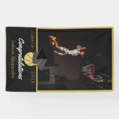 フォトバスケットボール選手祝賀卒業生 横断幕 (横)