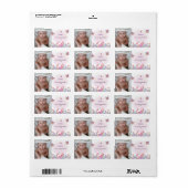 フォトバタフライとミツバチの住所 ラベル (フルシート)