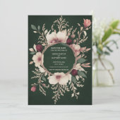 フォトバックグリーンとクリームフローラ セーブザデート (スタンド正面)