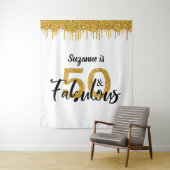 フォトバックドロップ50ブースと素晴らしいパーティー金ゴールド タペストリー (インサイチュ)