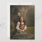 フォトバックブルゴーニュとクリームフローラ セーブザデート (裏面)