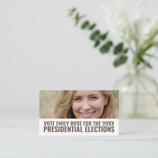 フォトバナー政治運動家 名刺 (スタンド正面)