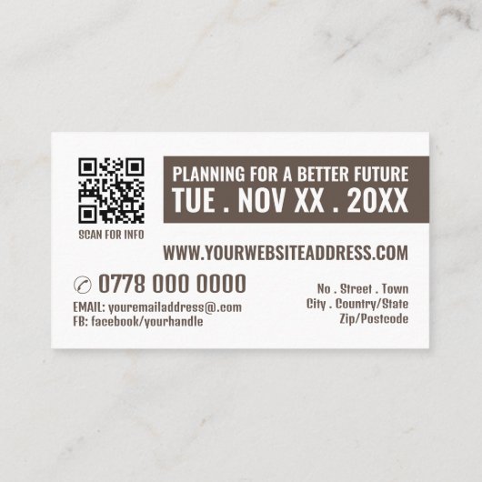 フォトバナー政治運動家 名刺 (裏面)